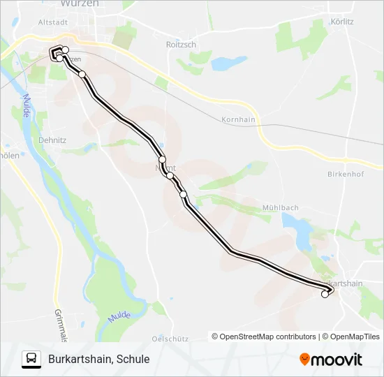 694 Bus Line Map