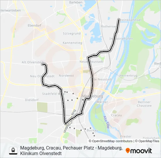 4 Straßenbahn Line Map