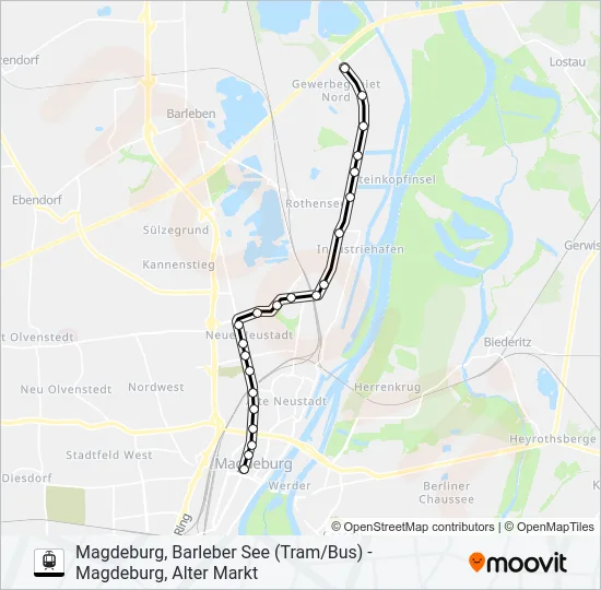 N8 Light Rail Line Map