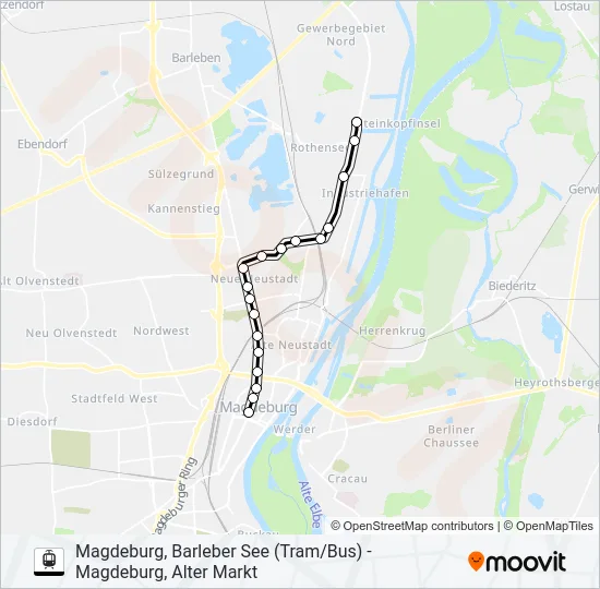 N8 Light Rail Line Map