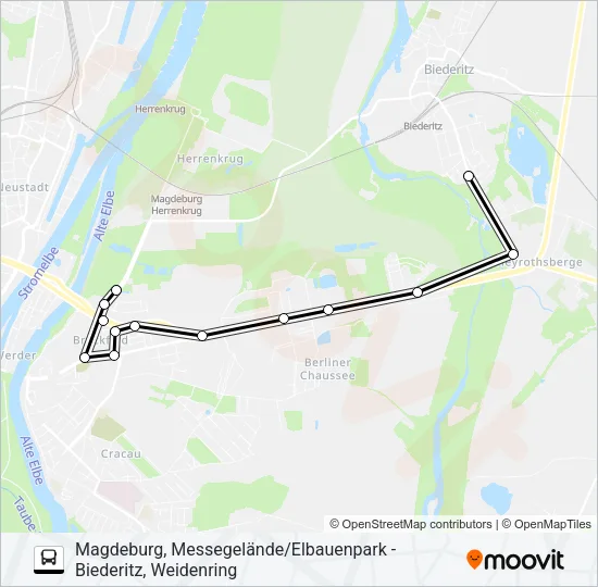 51 Bus Line Map