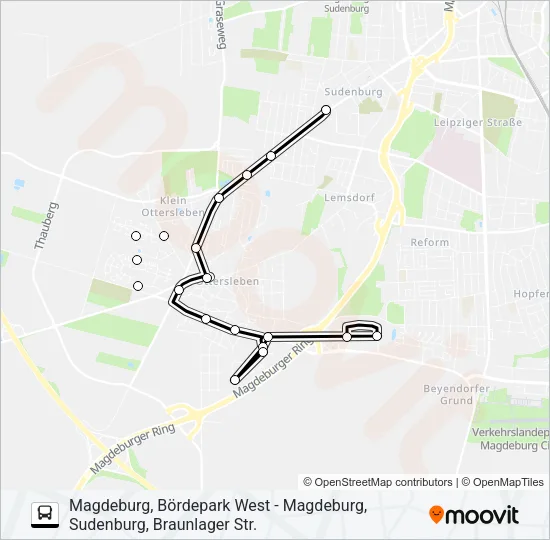 Автобус 54: карта маршрута