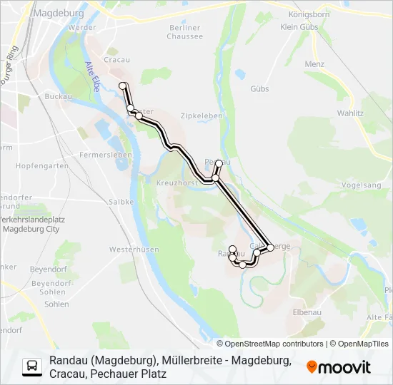 Автобус 56: карта маршрута