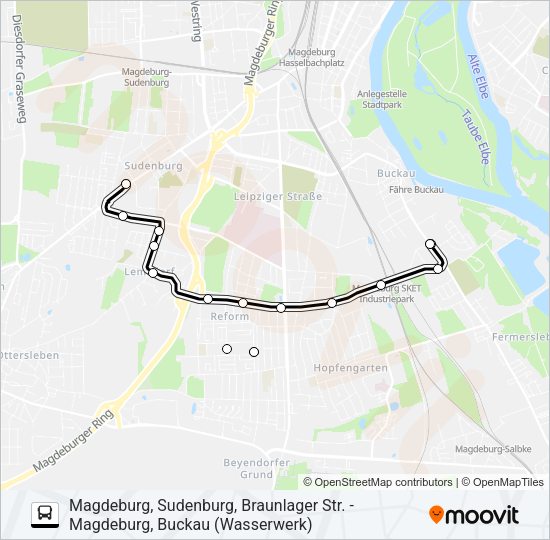 Автобус 57: карта маршрута