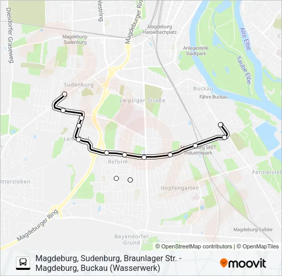 57 Bus Line Map