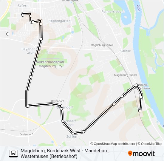 Автобус 66: карта маршрута