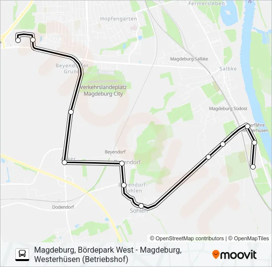 66 Bus Line Map