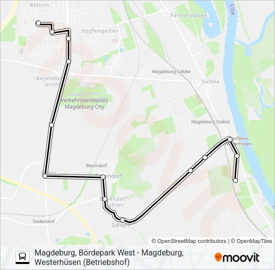66 Bus Line Map