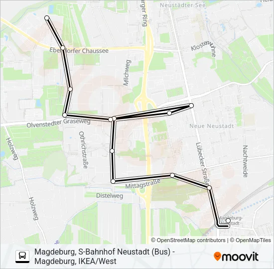 69 Bus Line Map