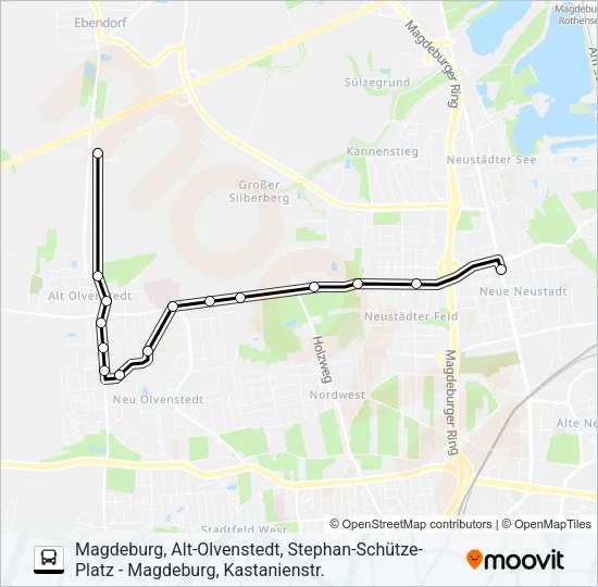 71 Bus Line Map