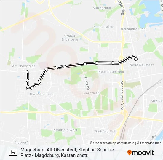 71 Bus Line Map