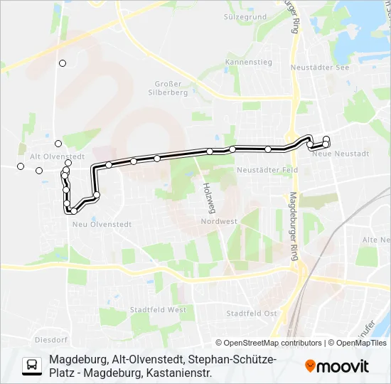 71 Bus Line Map