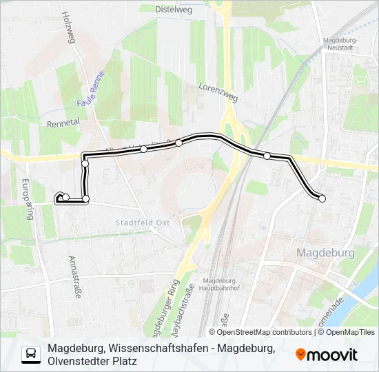 Автобус 73: карта маршрута
