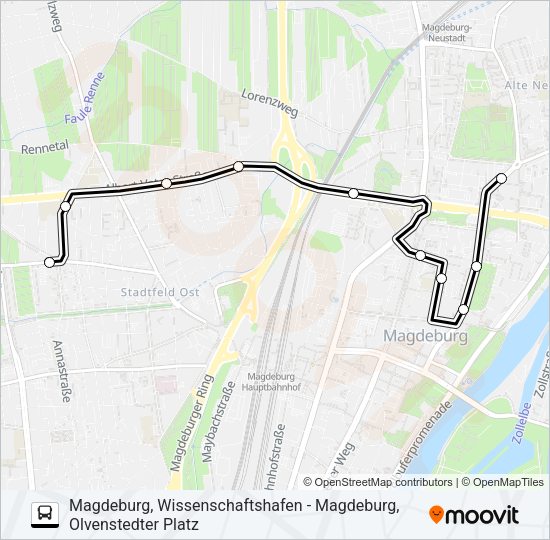 Автобус 73: карта маршрута