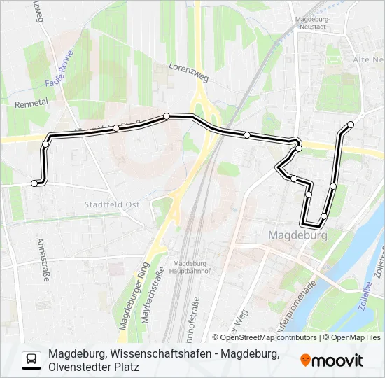 73 Bus Line Map