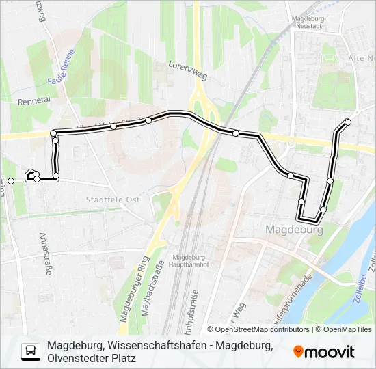 73 Bus Line Map
