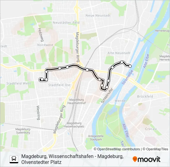 Автобус 73: карта маршрута
