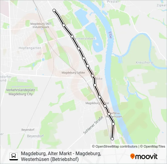 Автобус N2: карта маршрута