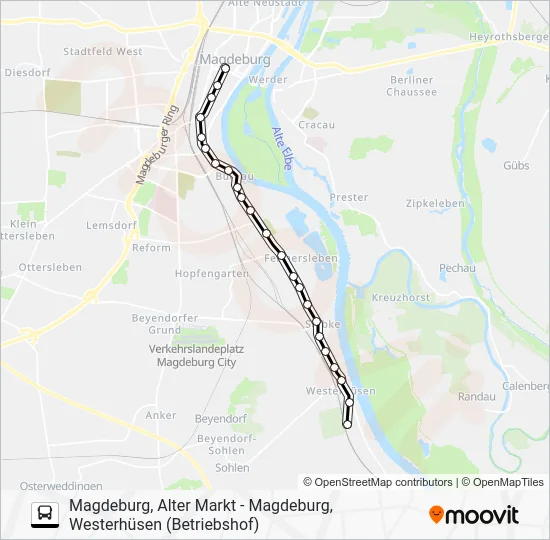 Автобус N2: карта маршрута