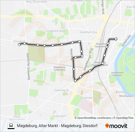 Автобус N5: карта маршрута