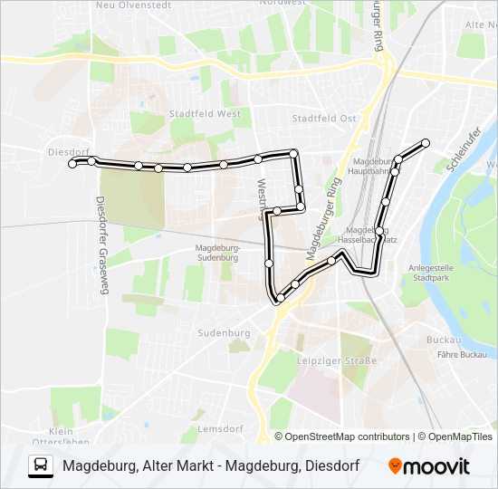 Автобус N5: карта маршрута