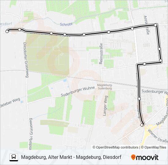 Автобус N5: карта маршрута