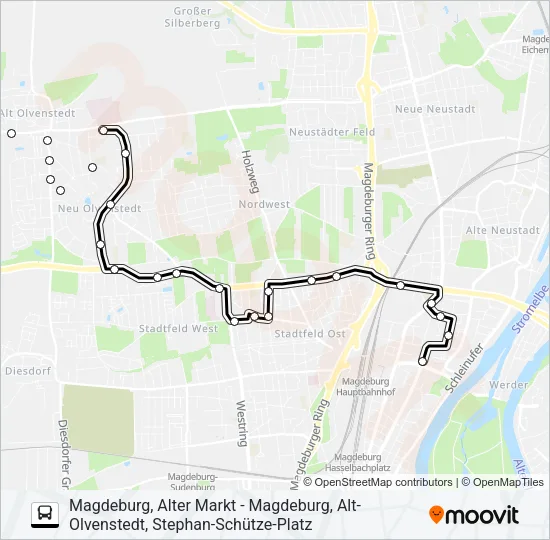 Автобус N6: карта маршрута