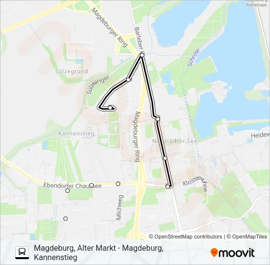 N7 Bus Line Map
