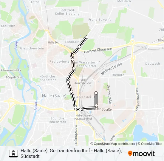 1 Light Rail Line Map