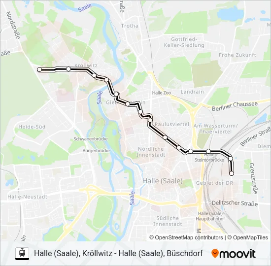 7 Light Rail Line Map