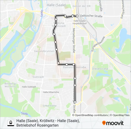 E Light Rail Line Map