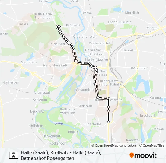 E Light Rail Line Map