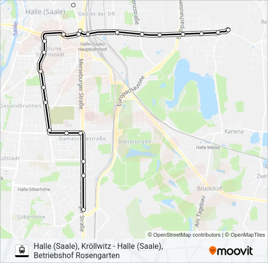 E Light Rail Line Map