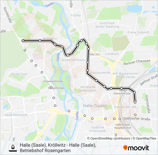 E Light Rail Line Map