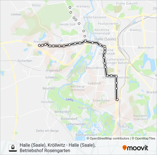 E Light Rail Line Map