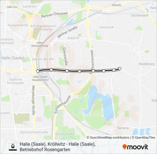 E Light Rail Line Map