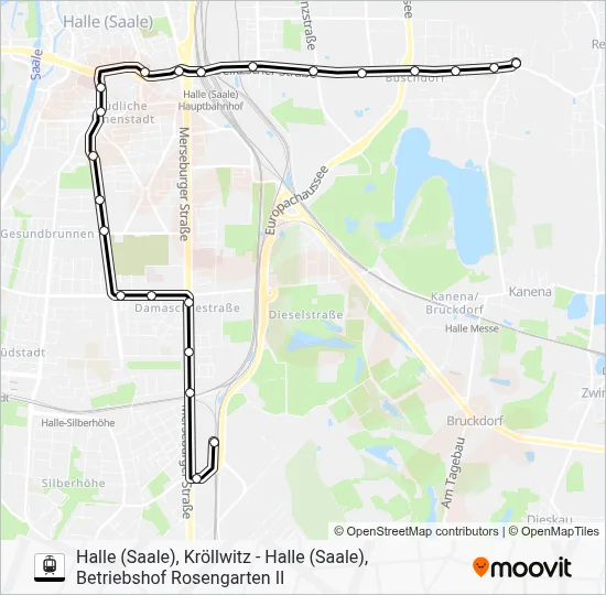 E Light Rail Line Map