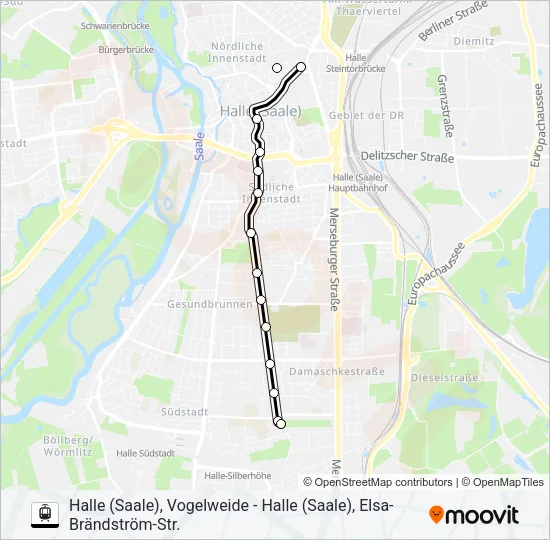8E Light Rail Line Map