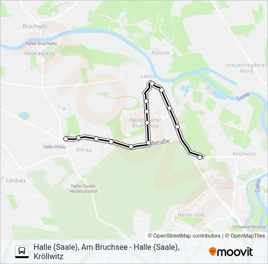 21 Bus Line Map