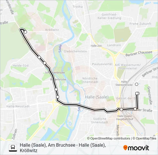 21 Bus Line Map