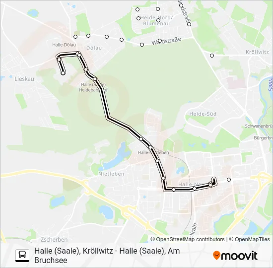 Автобус 21: карта маршрута