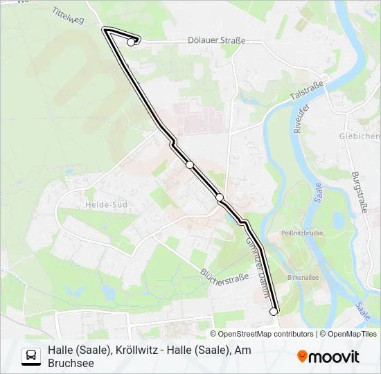 21 Bus Line Map