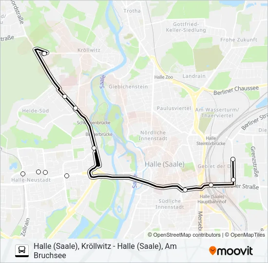 21 Bus Line Map