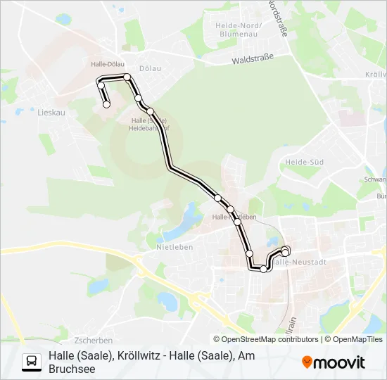 21 Bus Line Map