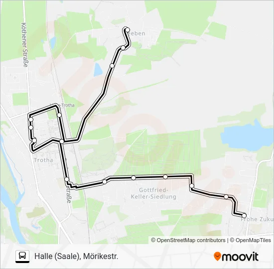 Автобус 25: карта маршрута