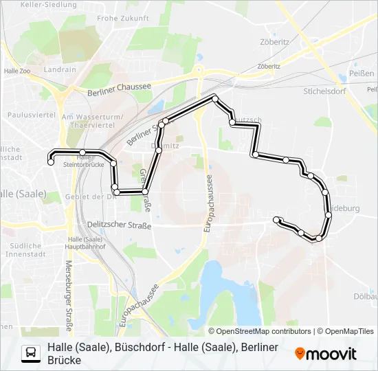27 Bus Line Map