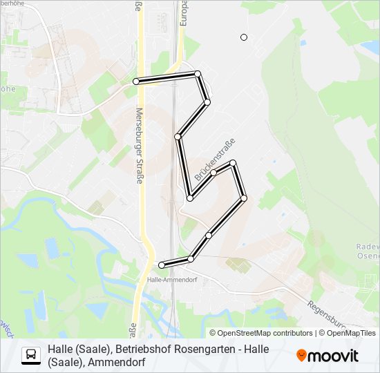 28 Route: Schedules, Stops & Maps - Halle (Saale), Betriebshof ...