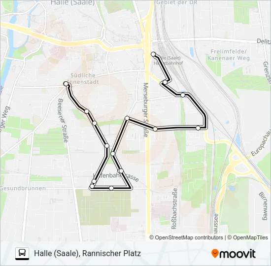 30 Bus Line Map
