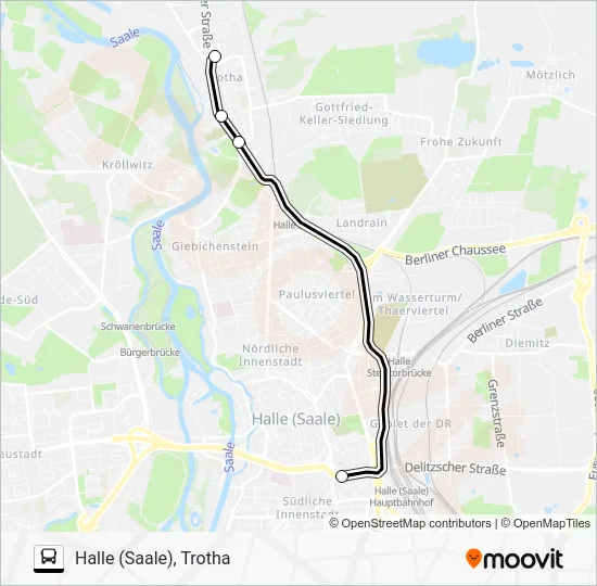 Автобус 35: карта маршрута