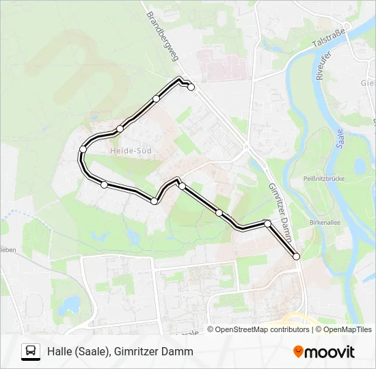 Автобус 36: карта маршрута